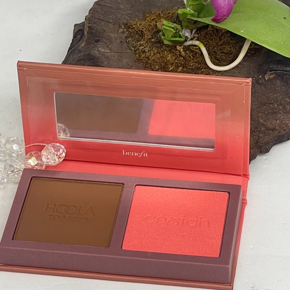 Benefit Hoola Treasure Island Bronzer & Blush Duo - Hoola Toasted ~ Crystah -NIB - Picture 3 of 6